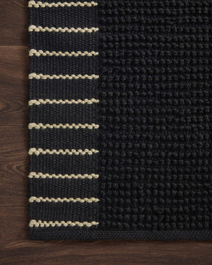 Magnolia Home by Joanna Gaines x Loloi Sadie Rug - Black-Blue Hand Home
