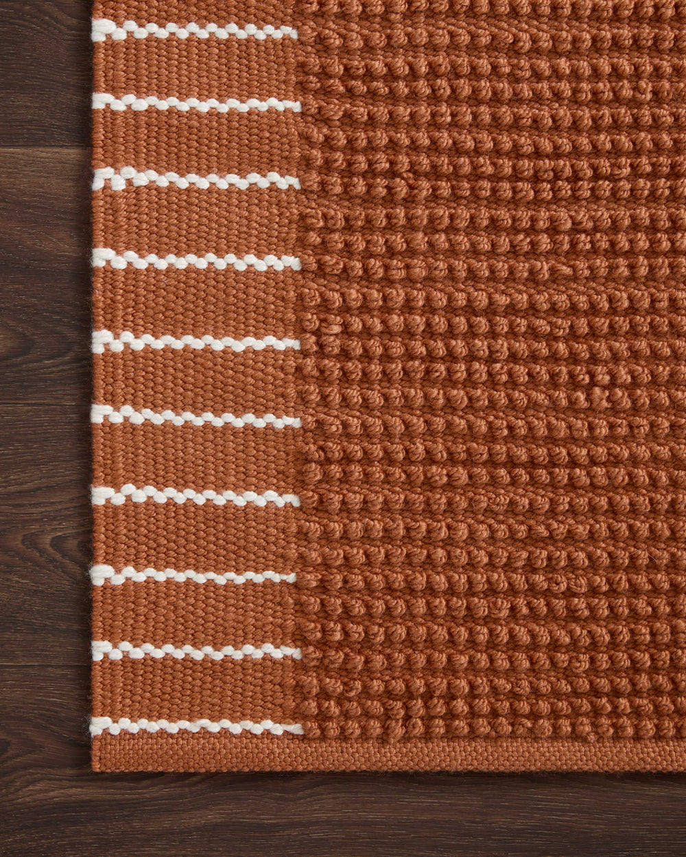 Magnolia Home by Joanna Gaines x Loloi Sadie Rug - Terracotta-Blue Hand Home