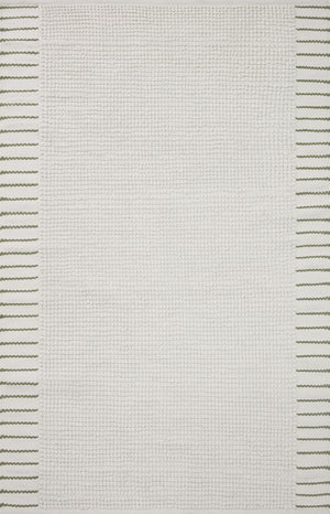 Magnolia Home by Joanna Gaines x Loloi Sadie Rug - White-Blue Hand Home