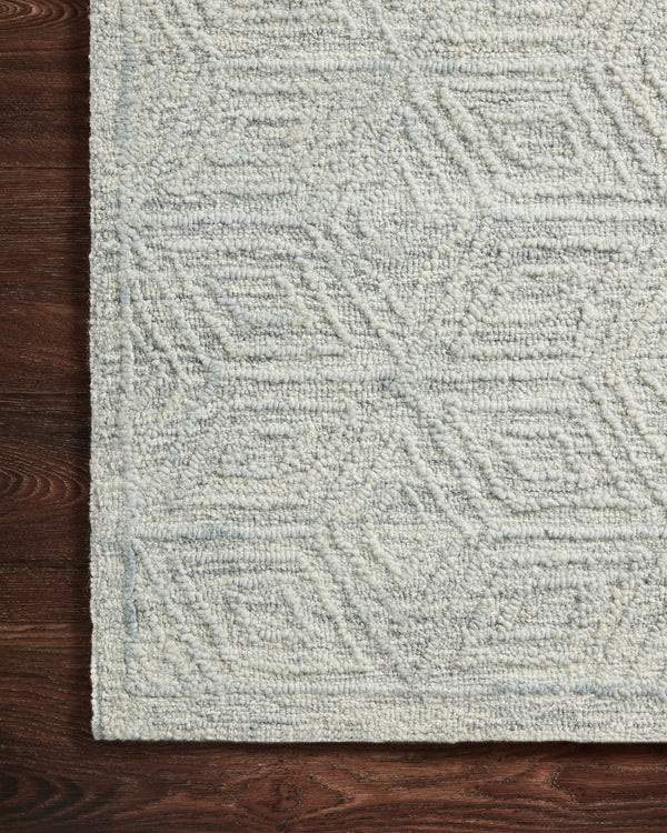Magnolia Home by Joanna Gaines x Loloi Sarah Rug - Sky-Blue Hand Home
