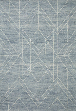 Magnolia Home by Joanna Gaines x Loloi Sarah Rug - Denim-Blue Hand Home