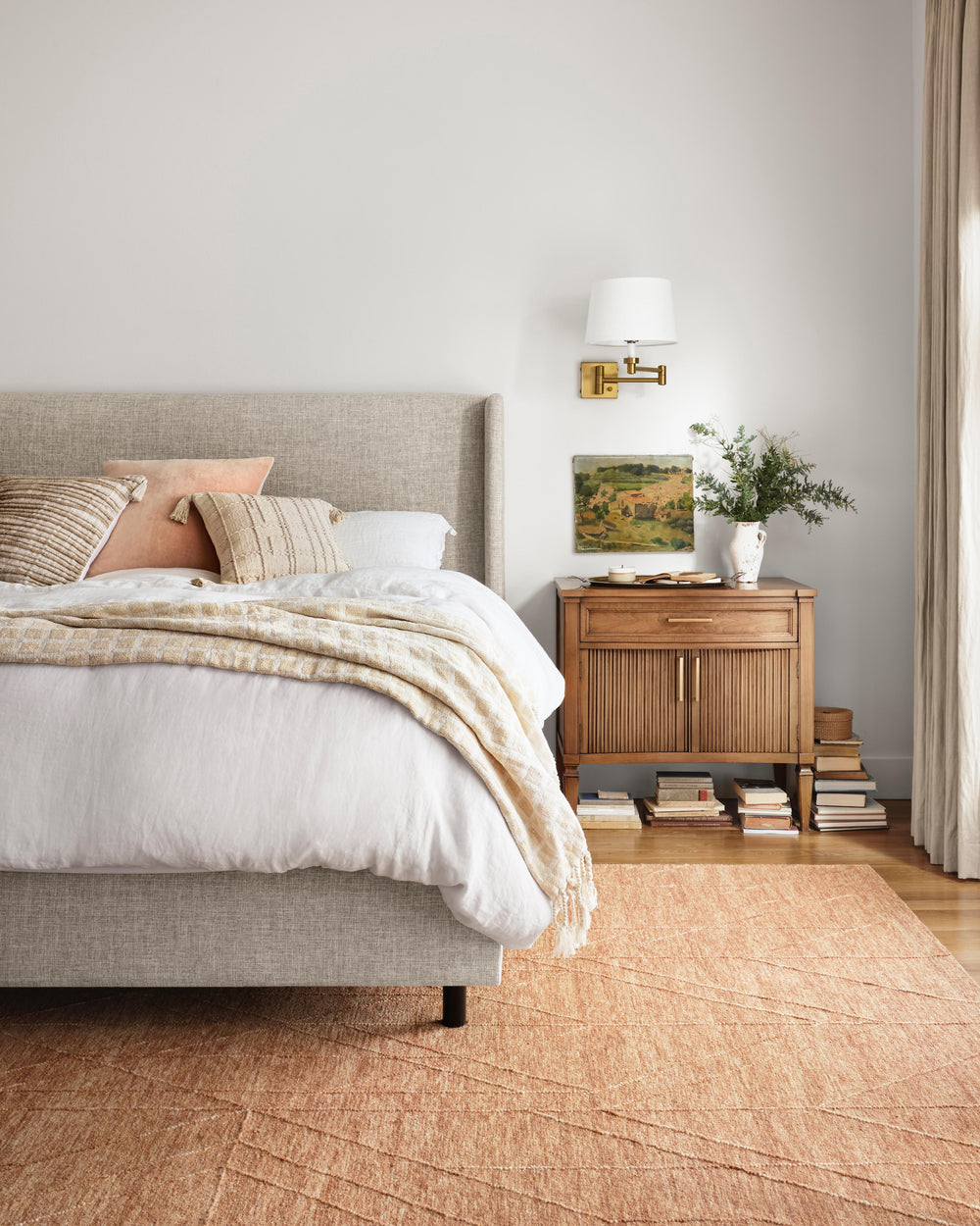 Magnolia Home by Joanna Gaines x Loloi Sarah Rug - Terracotta-Blue Hand Home