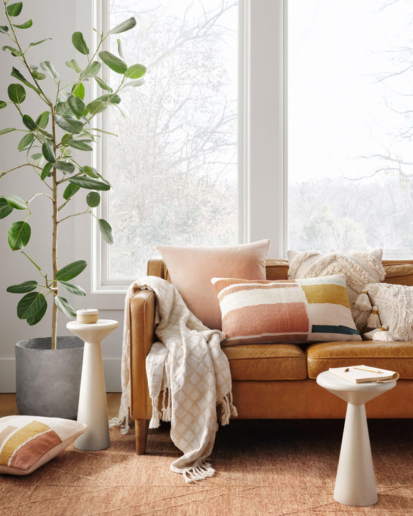 Magnolia Home by Joanna Gaines x Loloi Sarah Rug - Terracotta-Blue Hand Home