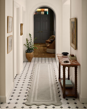 Chris Loves Julia x Loloi Scottie Rugs - Fog / Ivory-Blue Hand Home
