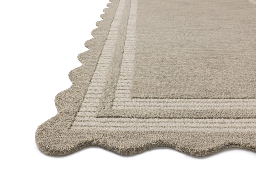 Chris Loves Julia x Loloi Scottie Rugs - Fog / Ivory-Blue Hand Home