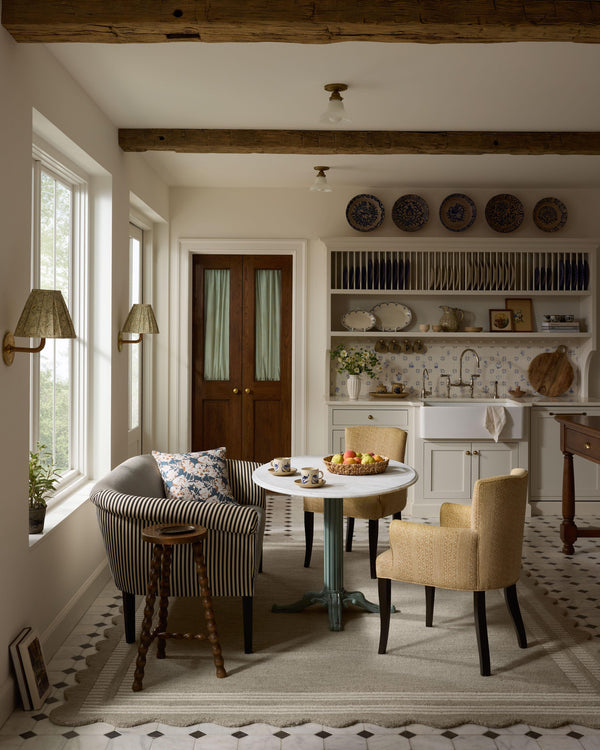 Chris Loves Julia x Loloi Scottie Rugs - Fog / Ivory-Blue Hand Home