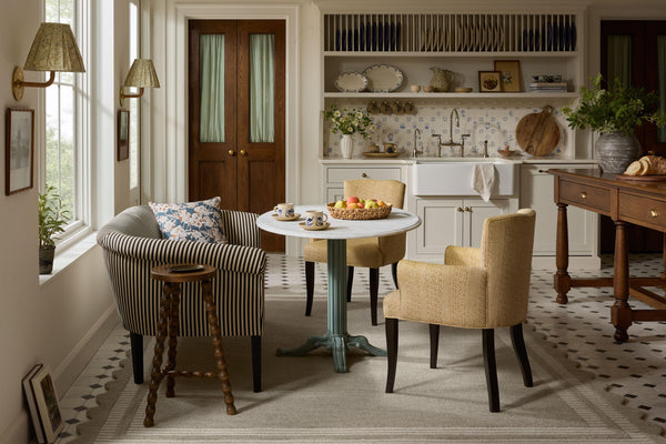 Chris Loves Julia x Loloi Scottie Rugs - Fog / Ivory-Blue Hand Home