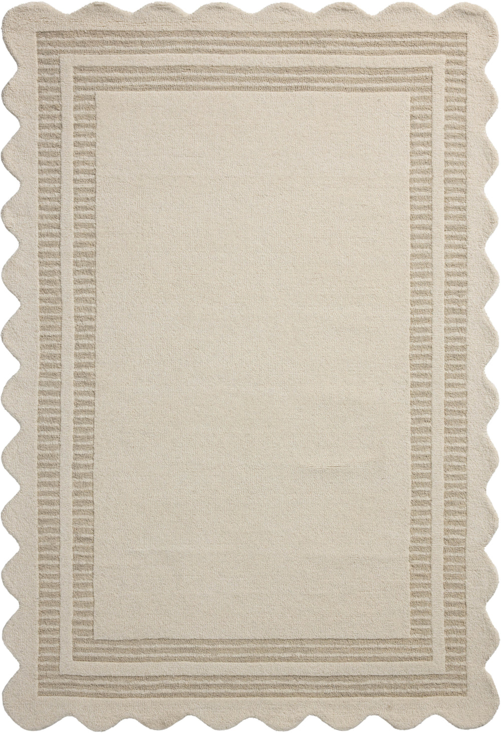 Chris Loves Julia x Loloi Scottie Rugs - Ivory / Grey-Blue Hand Home
