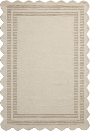 Chris Loves Julia x Loloi Scottie Rugs - Ivory / Grey-Blue Hand Home