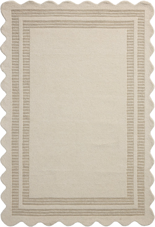 Chris Loves Julia x Loloi Scottie Rugs - Ivory / Grey-Blue Hand Home