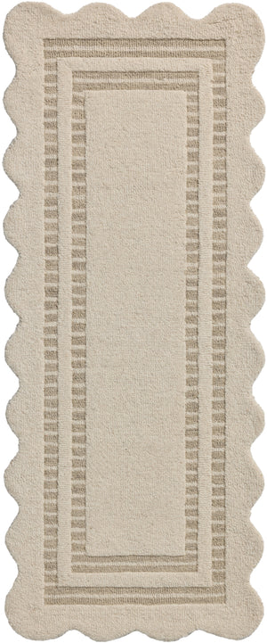 Chris Loves Julia x Loloi Scottie Rugs - Ivory / Grey-Blue Hand Home