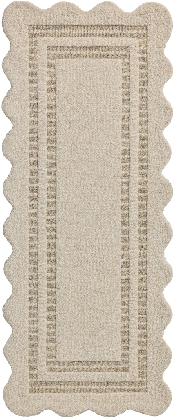 Chris Loves Julia x Loloi Scottie Rugs - Ivory / Grey-Blue Hand Home