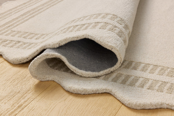 Chris Loves Julia x Loloi Scottie Rugs - Ivory / Grey-Blue Hand Home