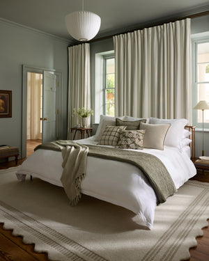 Chris Loves Julia x Loloi Scottie Rugs - Ivory / Grey-Blue Hand Home