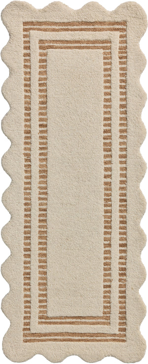 Chris Loves Julia x Loloi Scottie Rugs - Ivory / Rust-Blue Hand Home