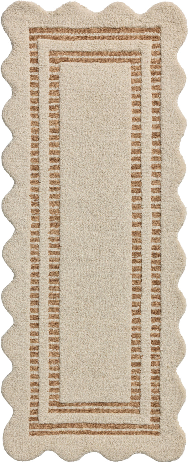 Chris Loves Julia x Loloi Scottie Rugs - Ivory / Rust-Blue Hand Home