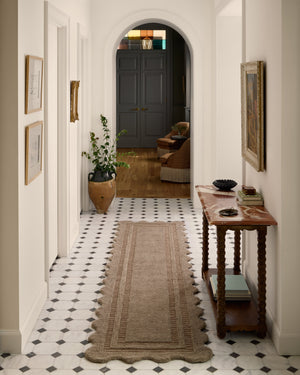Chris Loves Julia x Loloi Scottie Rugs - Mocha / Clay-Blue Hand Home
