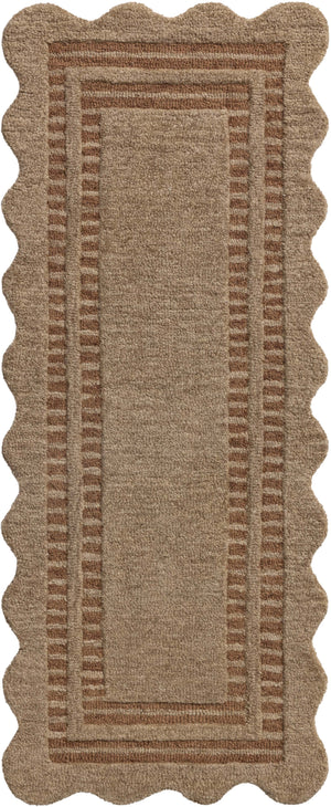 Chris Loves Julia x Loloi Scottie Rugs - Mocha / Clay-Blue Hand Home