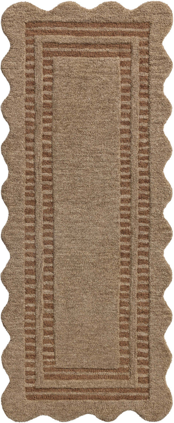 Chris Loves Julia x Loloi Scottie Rugs - Mocha / Clay-Blue Hand Home