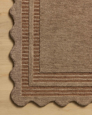Chris Loves Julia x Loloi Scottie Rugs - Mocha / Clay-Blue Hand Home