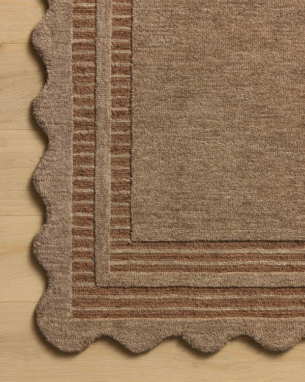 Chris Loves Julia x Loloi Scottie Rugs - Mocha / Clay-Blue Hand Home