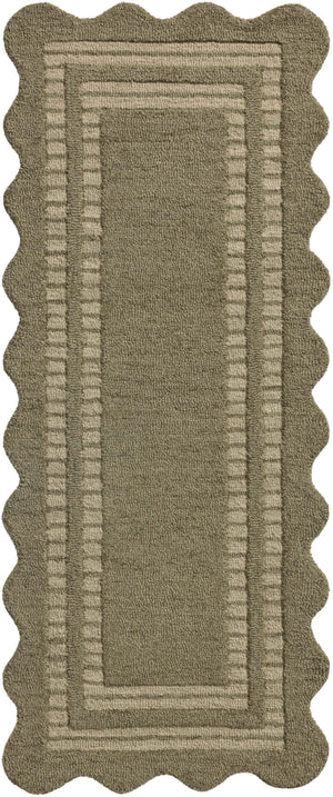 Chris Loves Julia x Loloi Scottie Rugs - Olive / Pebble-Blue Hand Home