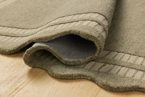Chris Loves Julia x Loloi Scottie Rugs - Olive / Pebble-Blue Hand Home