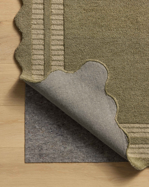 Chris Loves Julia x Loloi Scottie Rugs - Olive / Pebble-Blue Hand Home