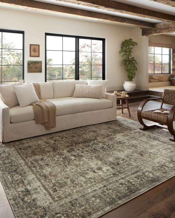 Magnolia Home by Joanna Gaines x Loloi Sinclair Rug - Pebble / Taupe-Blue Hand Home