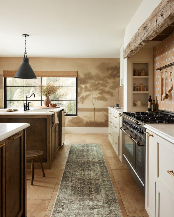 Magnolia Home by Joanna Gaines x Loloi Sinclair Rug - Pebble / Taupe-Blue Hand Home