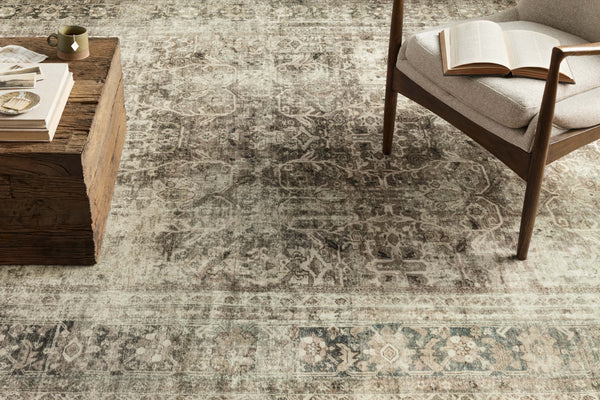 Magnolia Home by Joanna Gaines x Loloi Sinclair Rug - Pebble / Taupe-Blue Hand Home