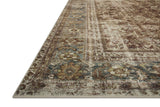 Loloi Sinclair Rug Collection - Rust / Lagoon - Magnolia Home by Joanna Gaines-Blue Hand Home