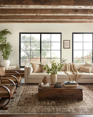 Loloi Sinclair Rug Collection - Rust / Lagoon - Magnolia Home by Joanna Gaines-Blue Hand Home