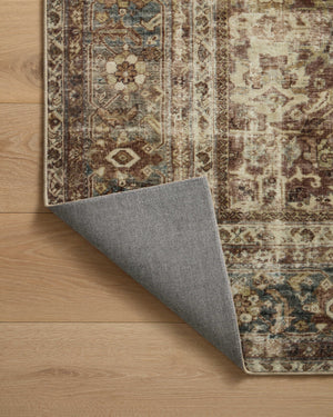 Loloi Sinclair Rug Collection - Rust / Lagoon - Magnolia Home by Joanna Gaines-Blue Hand Home