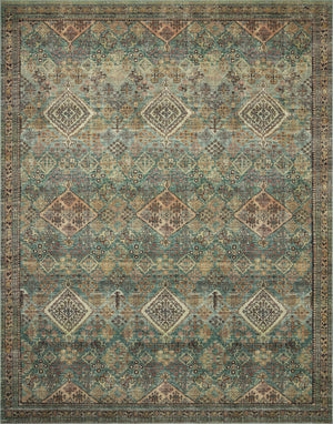 Loloi Sinclair Rug Collection - Turquoise / Multi - Magnolia Home by Joanna Gaines-Blue Hand Home