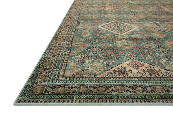 Loloi Sinclair Rug Collection - Turquoise / Multi - Magnolia Home by Joanna Gaines-Blue Hand Home