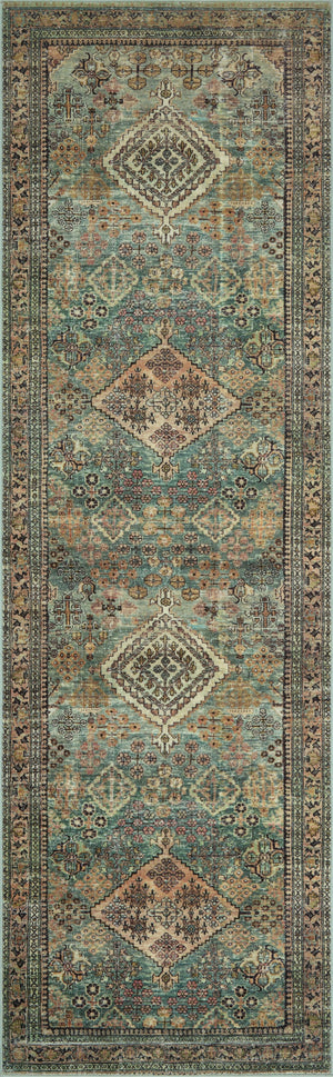 Magnolia Home by Joanna Gaines x Loloi Sinclair Rug - Turquoise / Multi-Blue Hand Home