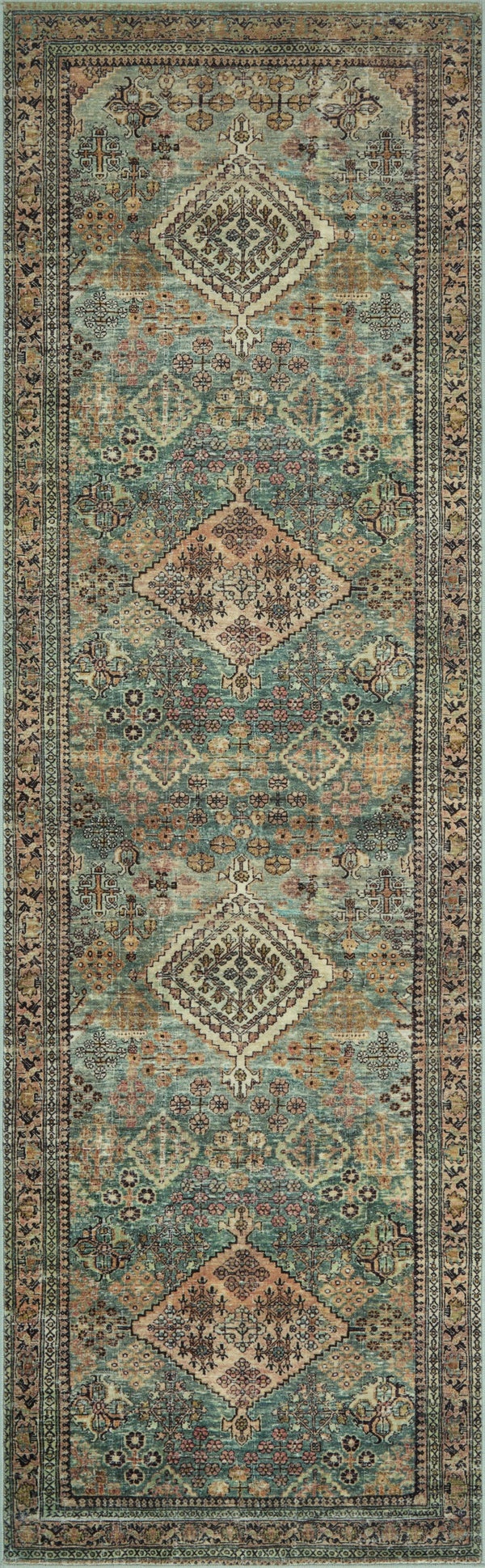 Magnolia Home by Joanna Gaines x Loloi Sinclair Rug - Turquoise / Multi-Blue Hand Home