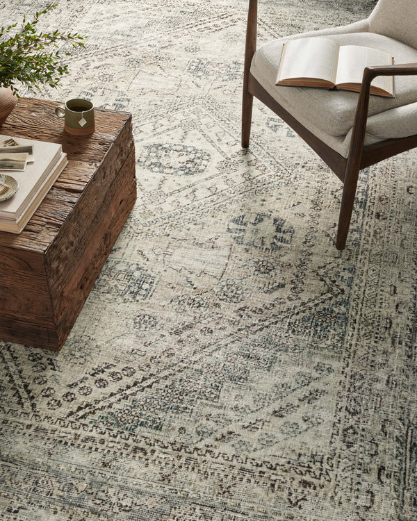 Magnolia Home by Joanna Gaines x Loloi Sinclair Rug - Natural / Sage-Blue Hand Home