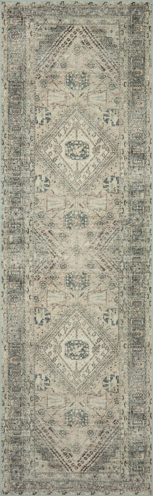 Magnolia Home by Joanna Gaines x Loloi Sinclair Rug - Natural / Sage-Blue Hand Home