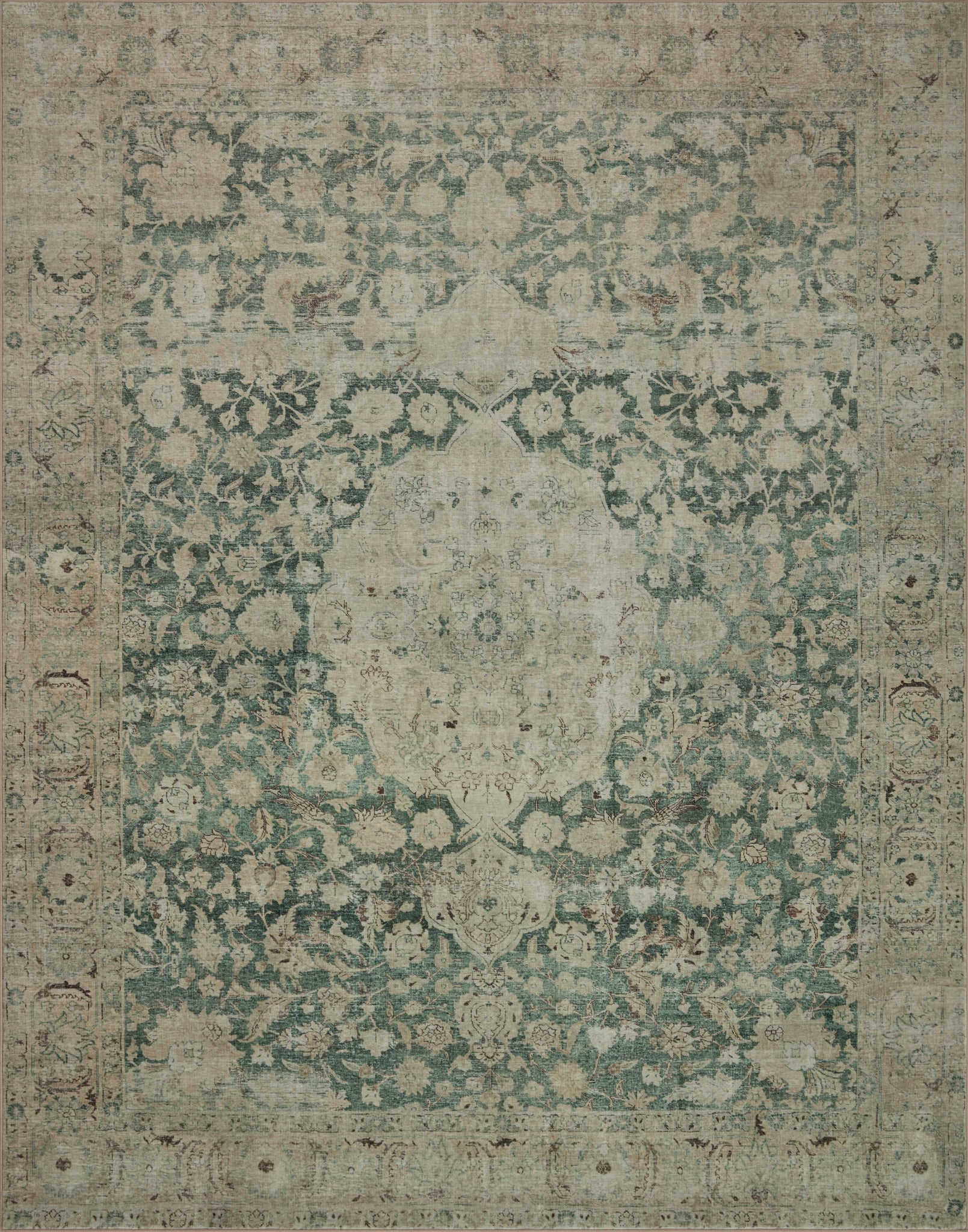 Loloi Sinclair Rug Collection - Jade / Sand - Magnolia Home by Joanna Gaines-Blue Hand Home