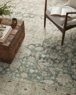 Magnolia Home by Joanna Gaines x Loloi Sinclair Rug - Jade / Sand-Blue Hand Home