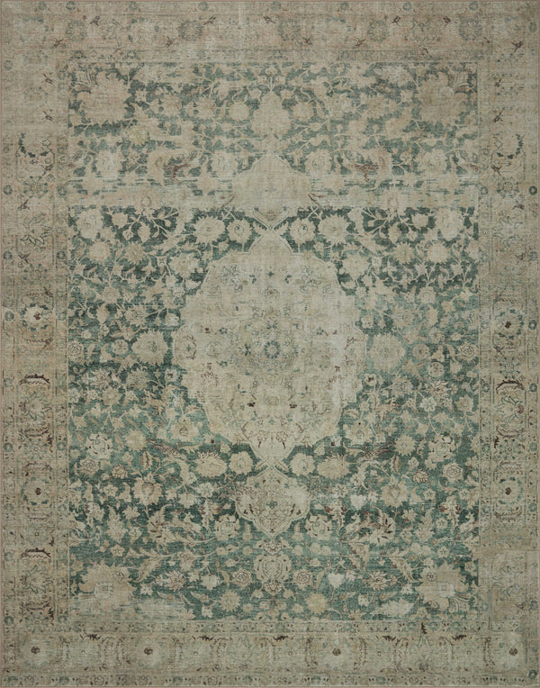 Magnolia Home by Joanna Gaines x Loloi Sinclair Rug - Jade / Sand-Blue Hand Home