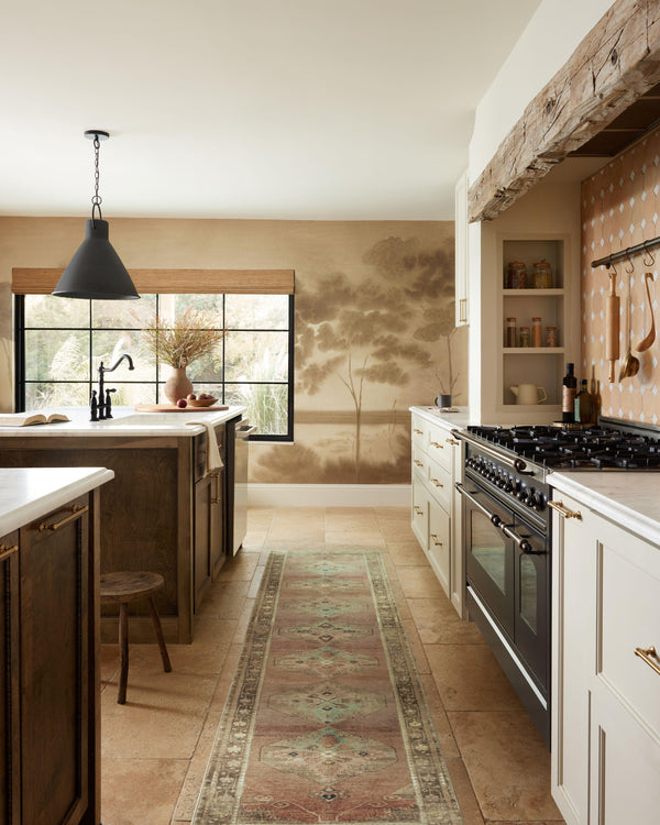 Magnolia Home by Joanna Gaines x Loloi Sinclair Rug - Clay / Tobacco-Blue Hand Home