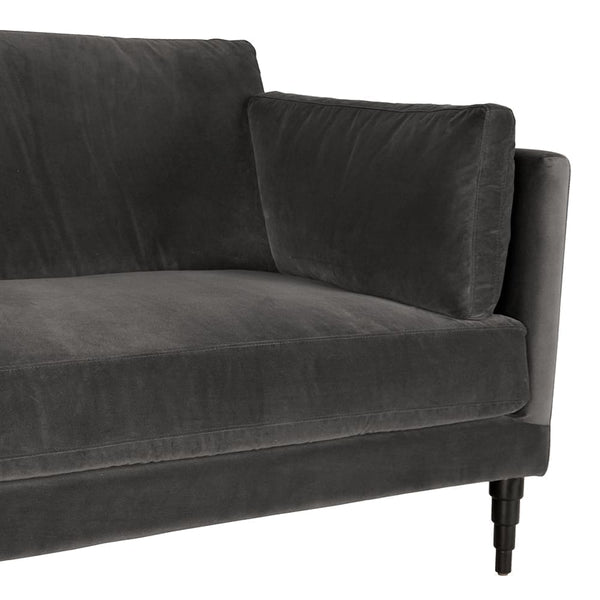 Andalusia Sofa with Velvet-Noir Furniture-Blue Hand Home