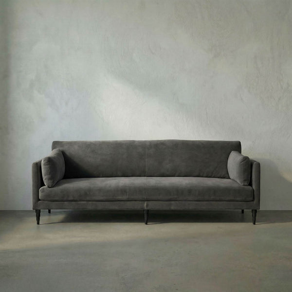 Andalusia Sofa with Velvet-Noir Furniture-Blue Hand Home