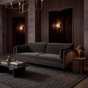 Andalusia Sofa with Velvet-Noir Furniture-Blue Hand Home