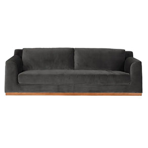 Seville Sofa, Grey Velvet-Noir Furniture-Blue Hand Home