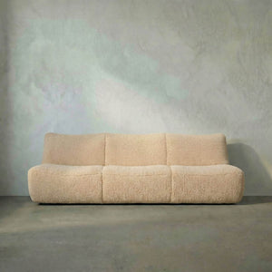 McClain 3 Seater, Camel Fabric-Noir Furniture-Blue Hand Home