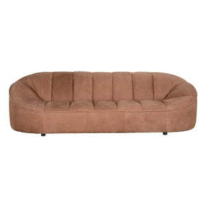 Amadeus Sofa, Coris Brown Leather-Noir Furniture-Blue Hand Home